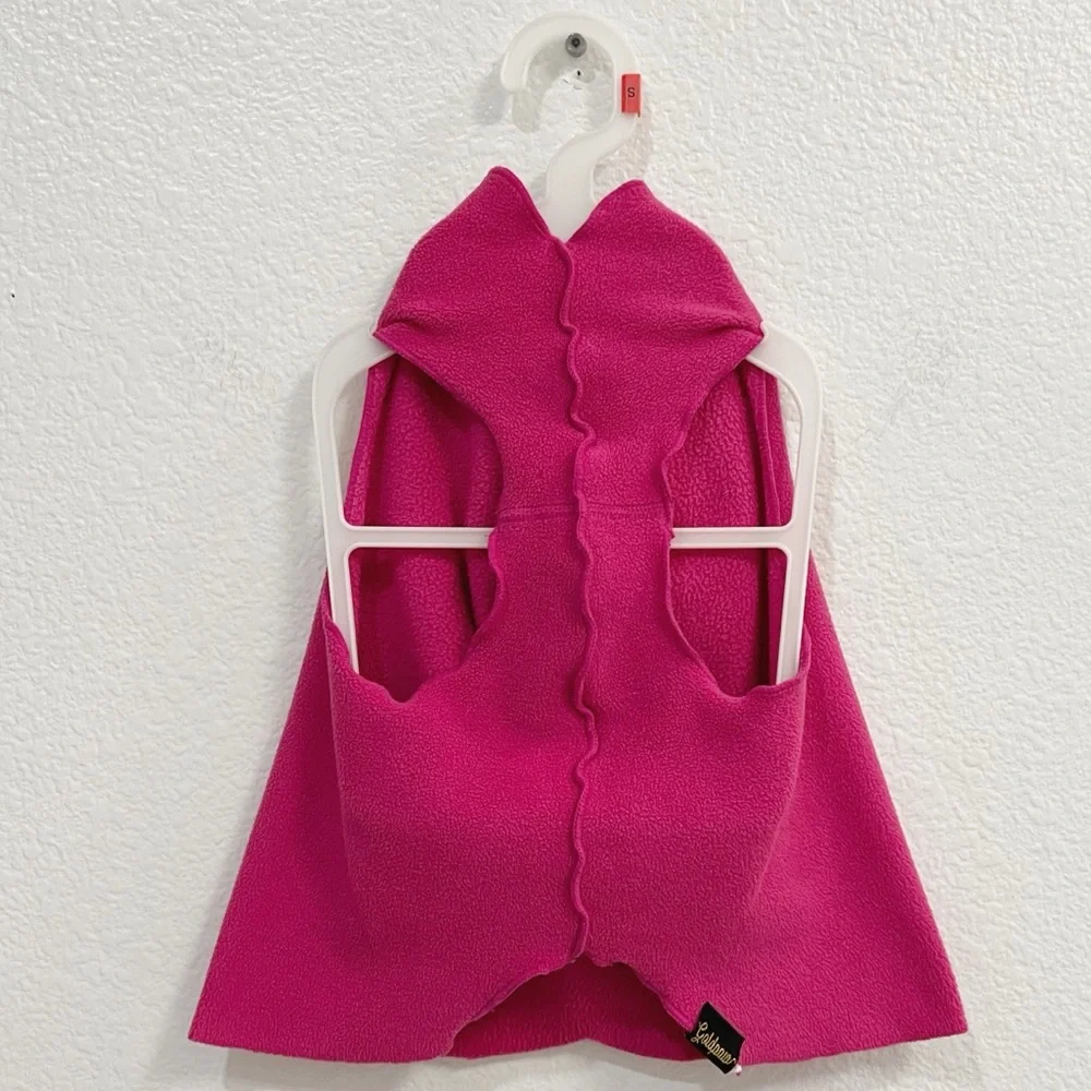 Goldpaw Series - Stretch Fleece Sleeveless Dog Tank Top | Hot Pink, Size 16
